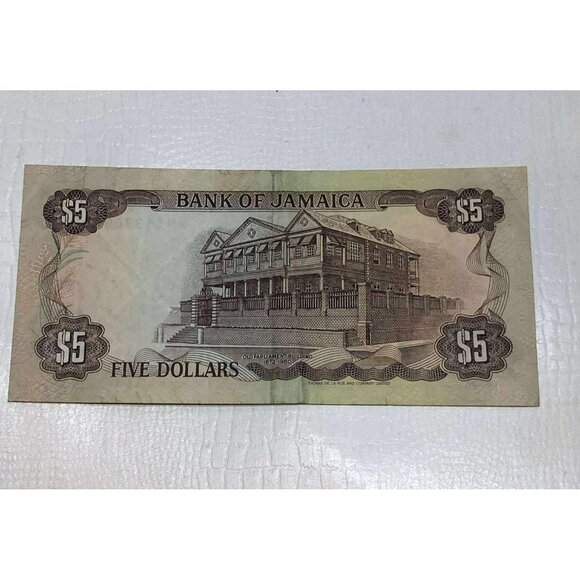 Jamaican five-dollar banknote featuring Norman Manley - Picture 3 of 3